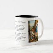 Selige Jungfrau Mary Blume Gebet Ocotlan Zweifarbige Tasse (VorderseiteRechts)