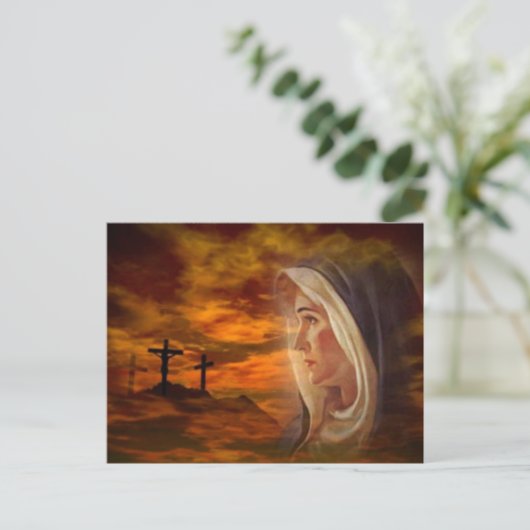 Selige Jungfrau Mary Calvary Postkarte (Stehend Vorderseite)