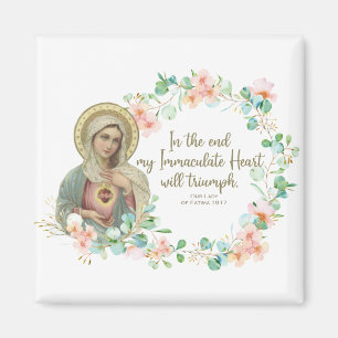 Selige Jungfrau Mary Fatima Religiöse Katholik Magnet