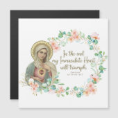 Selige Jungfrau Mary Fatima Religious katholische Magnetkarte (Vorne/Hinten)