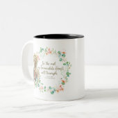 Selige Jungfrau Mary Fatima Religious katholische Zweifarbige Tasse (Vorderseite Links)