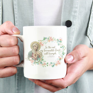 Selige Jungfrau Mary Fatima Religious katholische Zweifarbige Tasse