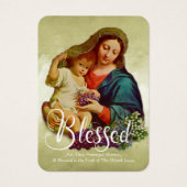 Selige Jungfrau Mary Katholic Beerdigung Gedenkstä (Vorderseite)