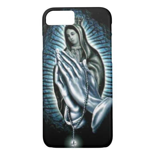 Selige Jungfrau Mary Lila Gebet Rosary Case-Mate iPhone Hülle (Rückseite)