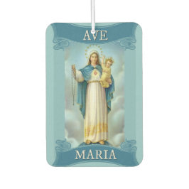 Selige Jungfrau Mary mit Baby Child Jesus Rosary Autolufterfrischer