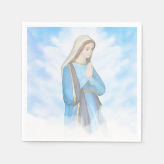 Selige Jungfrau Mary Napkin Serviette (Vorderseite)