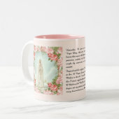 Selige Jungfrau Mary Our Lady of Fatima Memorare T Zweifarbige Tasse (Vorderseite Links)