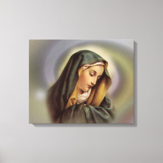 Selige Jungfrau Mary Wrapped Canvas Leinwanddruck (Vorderseite)