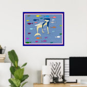 Selige Jungfrau Mermaid Poster (Heimbüro)