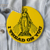 Selige Jungfrau Mutter Maria Katholische Religiöse Button (Beispiel)