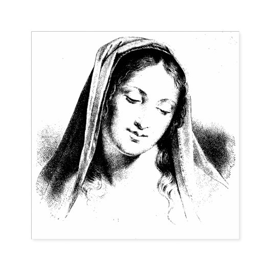 Selige Jungfrau Mutter Maria Katholische Religiöse Gummistempel (Prägung)