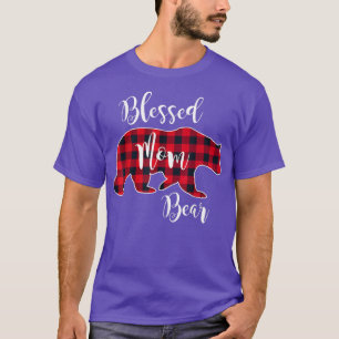 Selige Mama Bear Buffalo Karo Kariert Pattern Mama T-Shirt