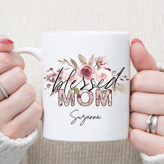 Selige Mama Blumenmüttertagskaffee Tasse