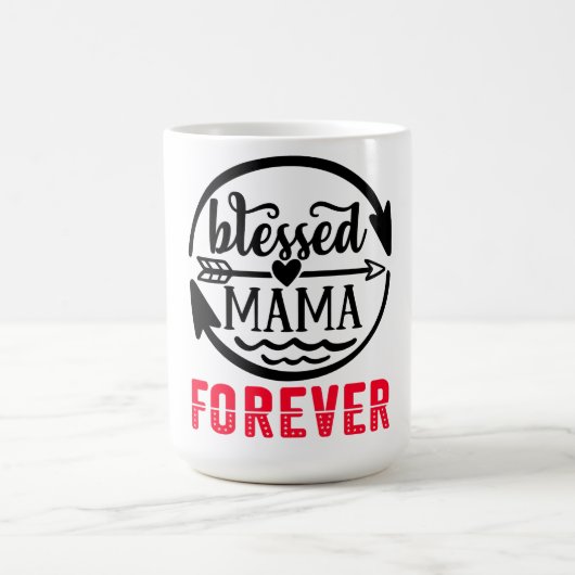 Selige Mama für immer Kaffeetasse (Mittel)