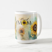 Selige Mama Sonnenblume Tasse Geschenk Mutter Mama (VorderseiteRechts)