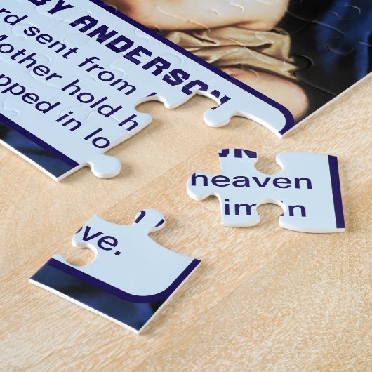 Selige Mutter mit dem Christ-Kind-Jungen Keepake Puzzle (Seite)