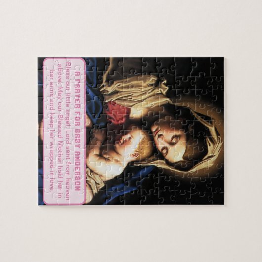 Selige Mutter mit dem Christ-Kind-Jungen Keepake Puzzle (Horizontal)