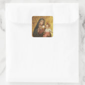 Selige Mutter Quadratischer Aufkleber (Tasche)