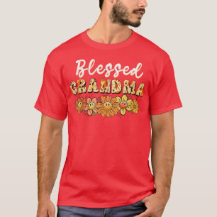 Selige Oma Herbst Vintag Retro Groovy F T-Shirt