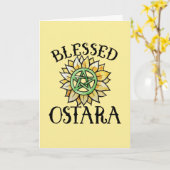 Selige Ostara Karte (Gelbe Blume)