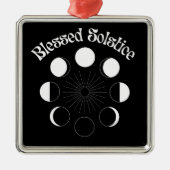 Selige Phasen des Solstice-Mondes Ornament Aus Metall (Vorne)