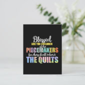 Selige Piecemakers Children Quilt Crochet Dankeskarte (Stehend Vorderseite)