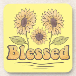Selige Sonnenblumen Getränkeuntersetzer