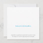 Selige Taufe Dank Flachkarte Karte (Rückseite)