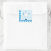 Selige Taufe Quadratischer Aufkleber (Tasche)