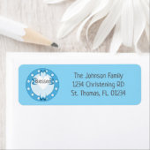 Selige Taufe-Rücksendeadressen-Aufkleber (Insitu)