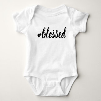 #Seligen Baby Bodysuit Gesegnet Hashtag Baby Strampler