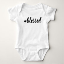 #Seligen Baby Bodysuit Gesegnet Hashtag