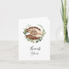 Seligen Babydusche Danke-Karte" Dankeskarte