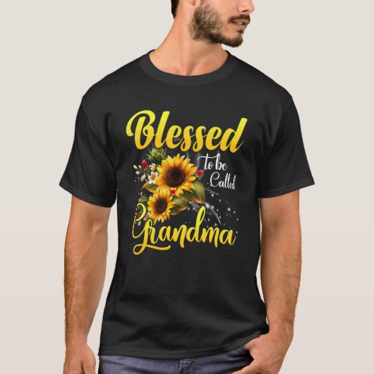 Seligen, die Bezeichnung Oma Sunflower Oma 2 T-Shirt (Vorderseite)