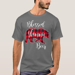 Seligen Glammie Bear Red Buffalo Karo Kariert Gran T-Shirt