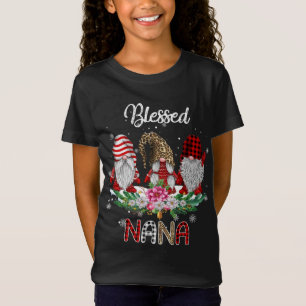 Seligen Nana Christmas Leopard Buffalo Kariert Gno T-Shirt