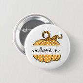 Seligen Nana Pumpkin Art Erntedank Halloween Button (Vorne & Hinten)