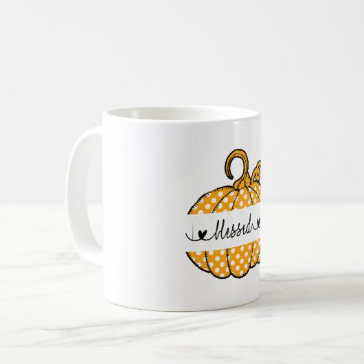 Seligen Nana Pumpkin Art Erntedank Halloween Kaffeetasse (Vorderseite Links)