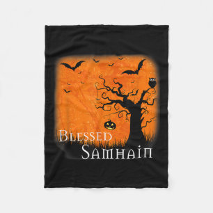 Seligen Samhain Wiccan Celtic Pagan Halloween Witc Fleecedecke
