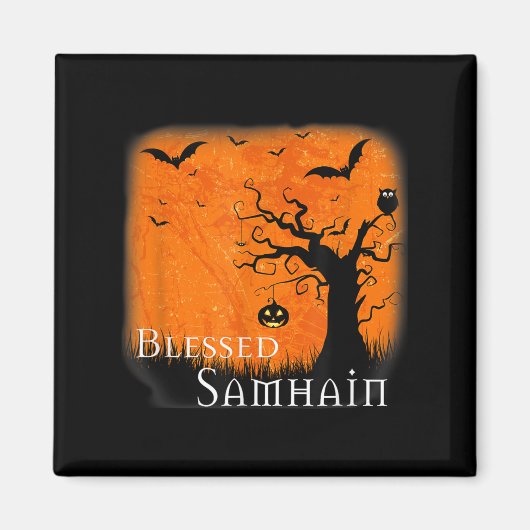 Seligen Samhain Wiccan Celtic Pagan Halloween Witc Magnet (Vorne)