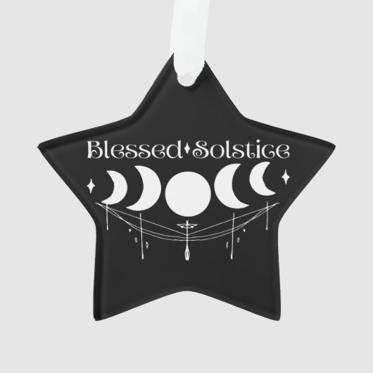 Seligen Solstice Wicca Pagan Witchy Ornament (Rückseite)