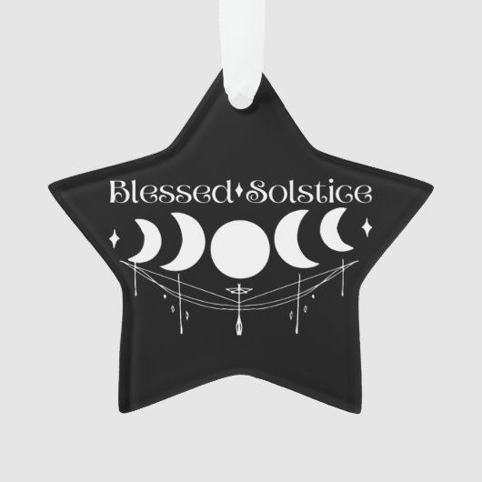 Seligen Solstice Wicca Pagan Witchy Ornament (Vorderseite)