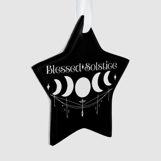 Seligen Solstice Wicca Pagan Witchy Ornament (Vorderseite)