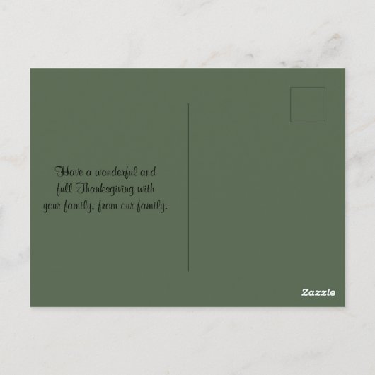 Seliger Erntedank Wein- und Obstschale Postkarte (Rückseite)