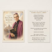 Seliger Fulton Sheen, bete für uns, katholisch, he (Vorne & Hinten)