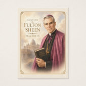 Seliger Fulton Sheen, bete für uns, katholisch, he (Vorderseite)