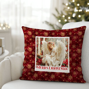 Seliges Vintage-Engel-Weihnachtsgeschenk-Kissen Kissen