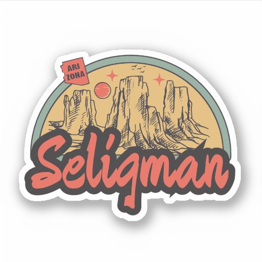 Seligman, Arizona-Aufkleber Aufkleber (Vorderseite)