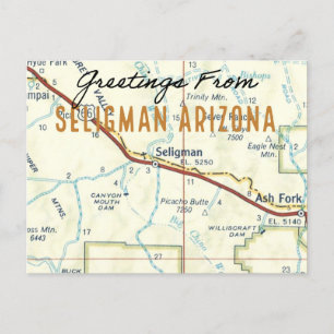 Seligman Arizona Route 66 Postkarte