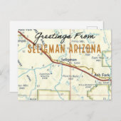 Seligman Arizona Route 66 Postkarte (Vorne/Hinten)